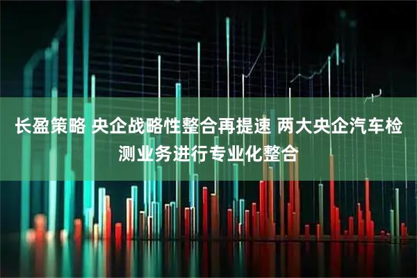 长盈策略 央企战略性整合再提速 两大央企汽车检测业务进行专业化整合